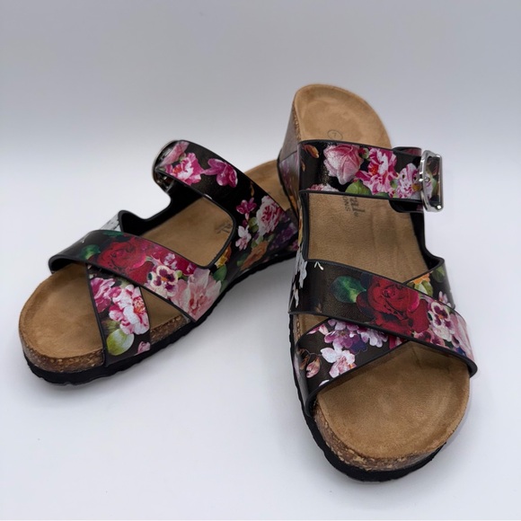 Natural Reflections Floral Women's Sandals Size 7 Like New - Picture 2 of 14